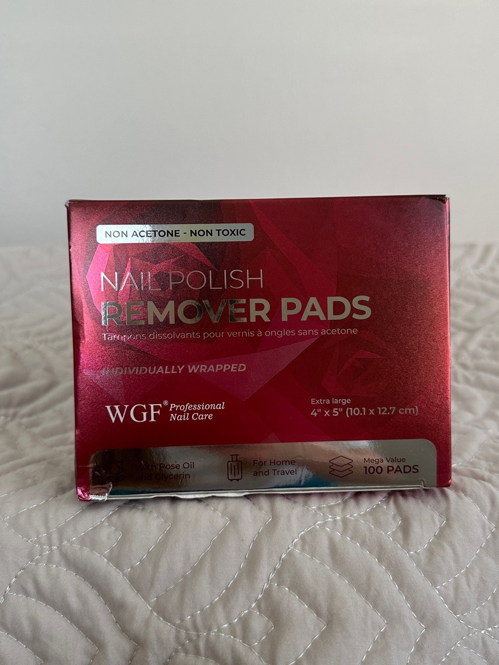 WGF Nail Polish Remover Pads 100ct 💅